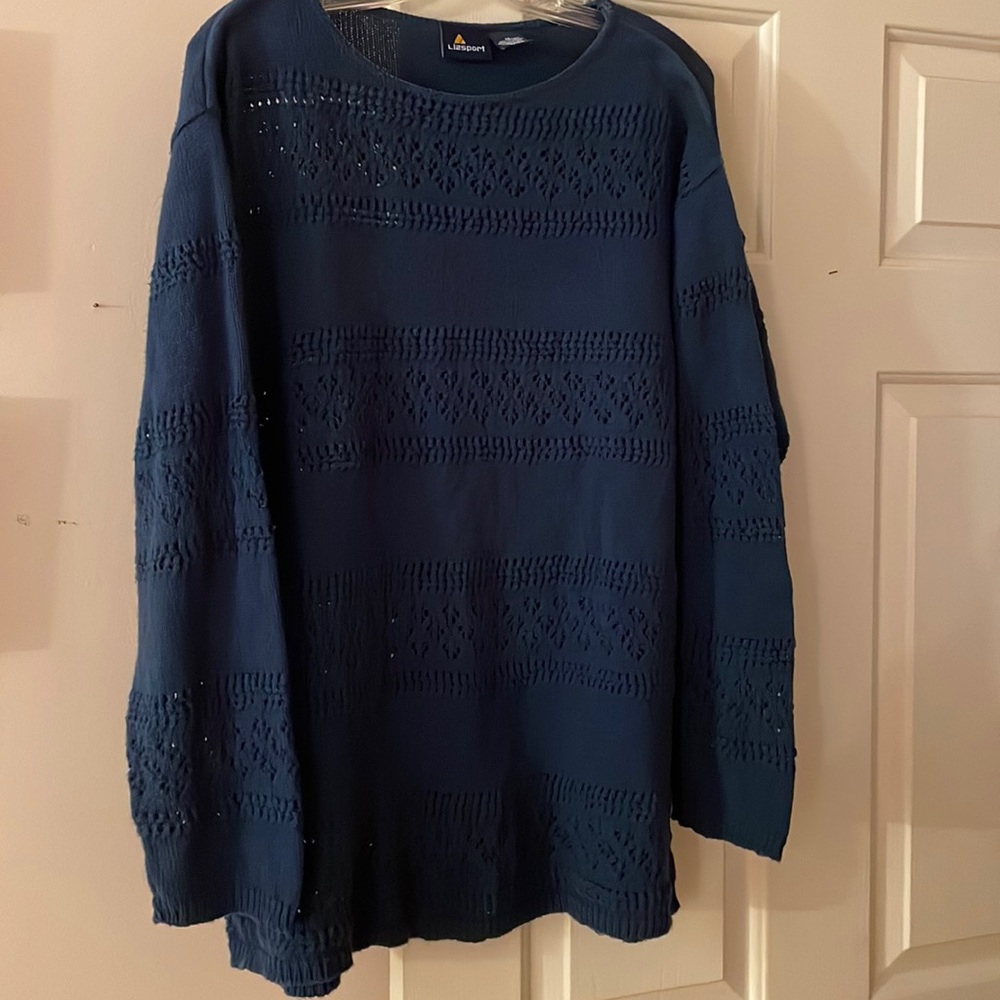 Liz Claiborne Blue Sweater